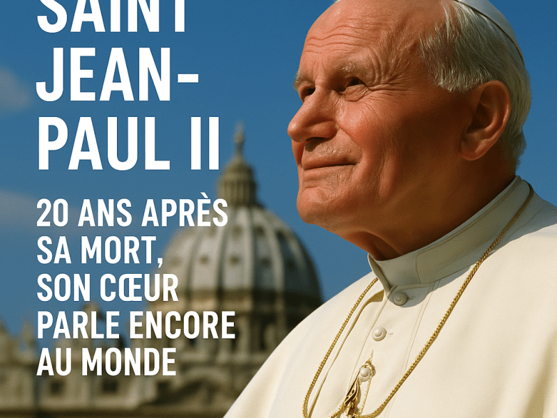 🕊️ Saint Jean-Paul II : 20 ans après sa mort, son cœur parle encore au monde. &laquo;&nbsp;Un monde sans Dieu est un monde sans espérance&nbsp;&raquo;En ce 2 avril 2025, nous faisons mémoire de ce grand pape qui a marqué l’histoire, les consciences et les cœurs. 20 ans après sa mort, sa voix continue de nous parler, et son amour du Christ nous éclaire encore. Saint Jean-Paul II, prie pour nous!Découvre l’article complet sur notre blog 👉:https://viecomfoi.wordpress.com/wp-admin/post.php?post=262&action=edit
